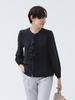 LIFE STORE by BEAMS Navy Front Ruffle Blouse BMING Women's (S-L)
