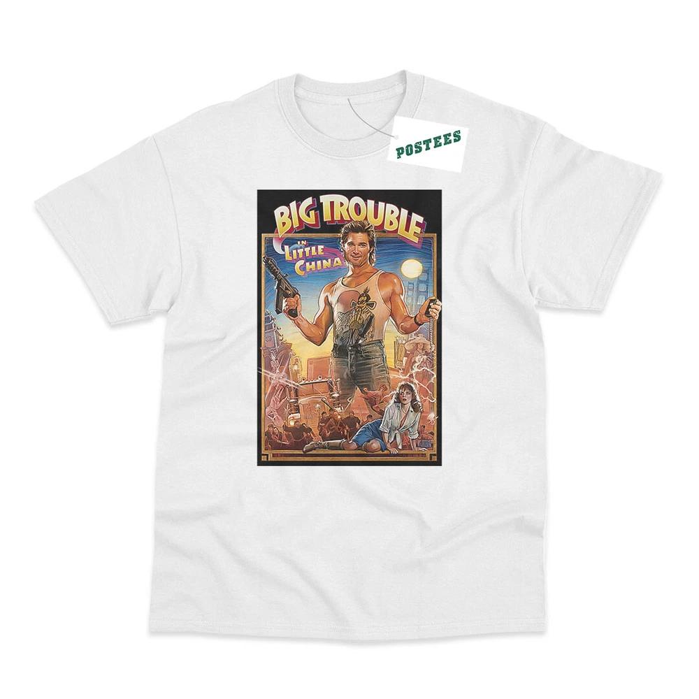Retro Movie Poster Inspired By Big Trouble In Little China Dtg Printed TShirt S