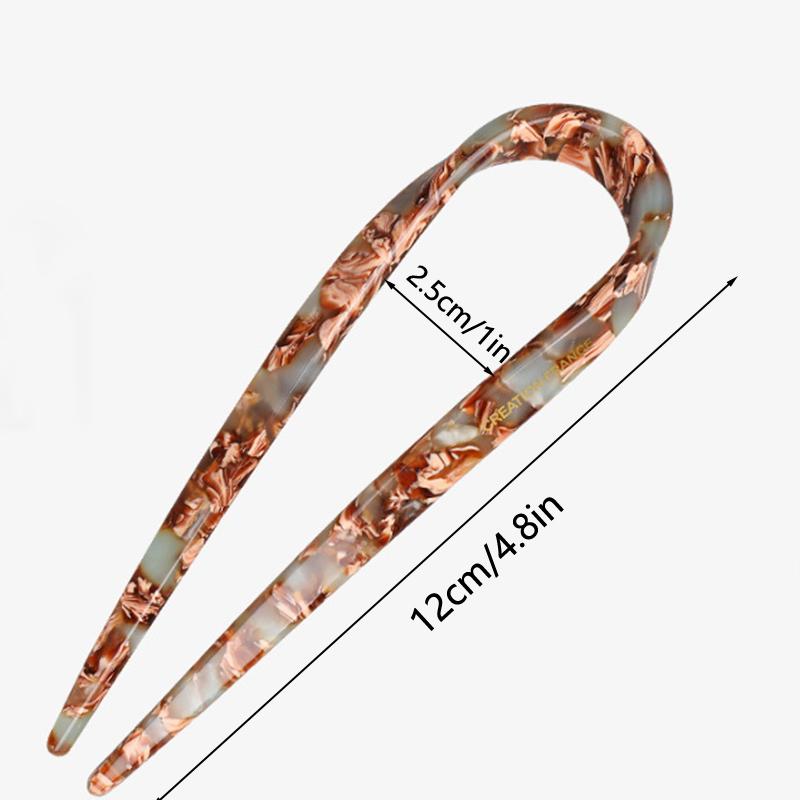 U Shaped Hair Pins Women French Hair Pin With Two Prongs Vintage Hair Clips Bun Hair Accessories Ladies Hair Styling Tool