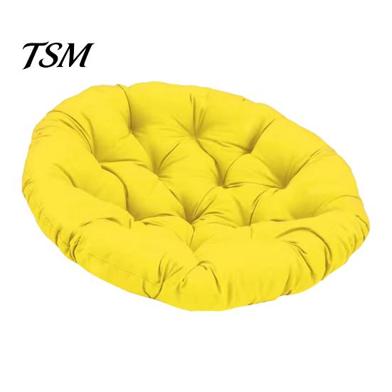 Cojín Redondo para Silla de Playa para Asiento de Hamaca Colgante de Huevo Relleno Resiliente para Mecedora Sillas Columpio de Patio Jardín Alta Resiliencia