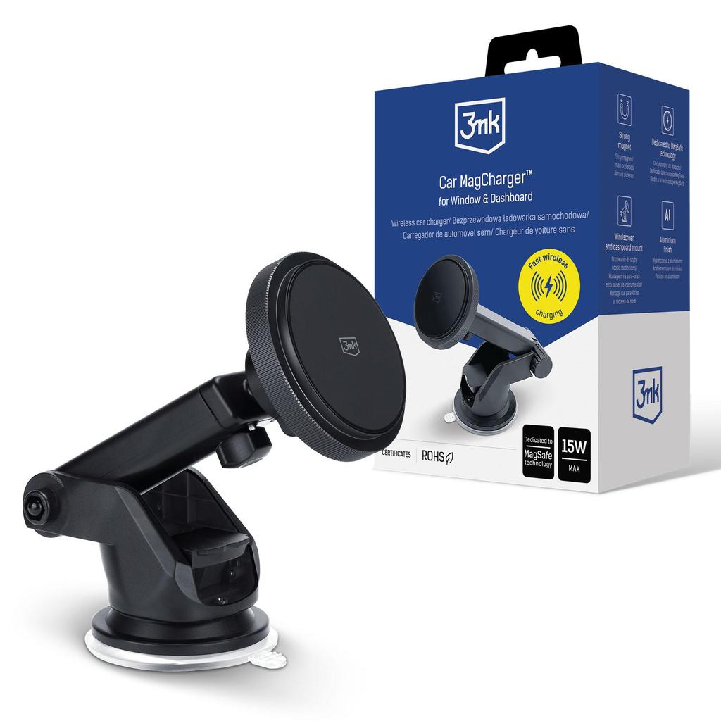 Accessories - 3Mk Car Magcharger For Window & Dashboard