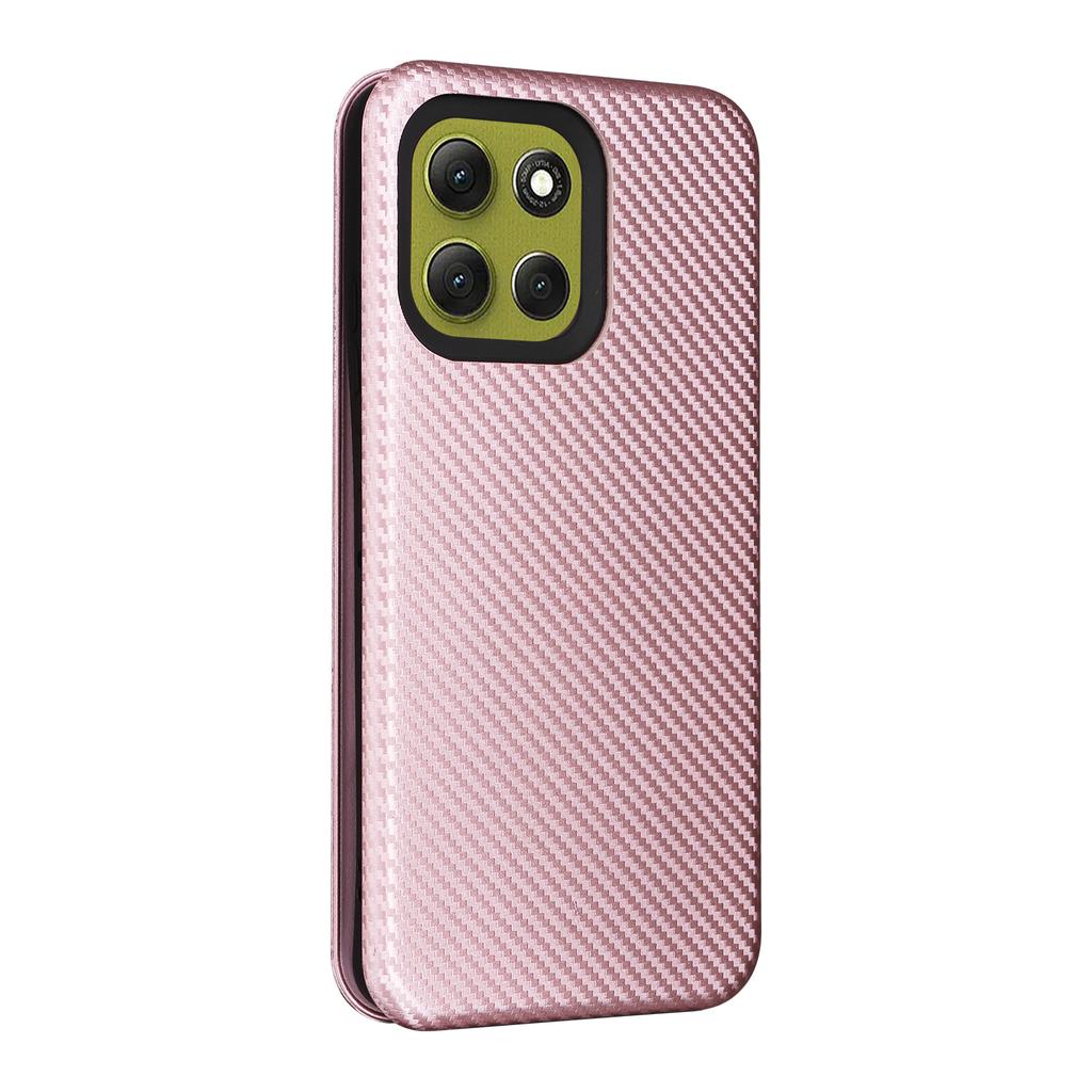 For Motorola Moto G86 5G Case Carbon Fiber Texture Drop-Proof PU Leather Phone Cover