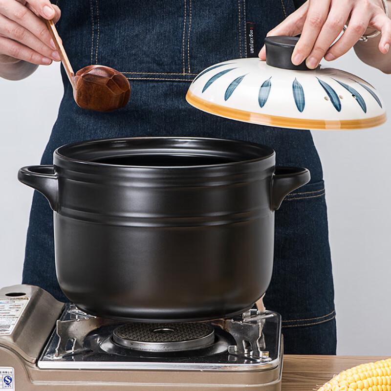 LILANG Open Flame Ceramic Casserole Pot 3.5L