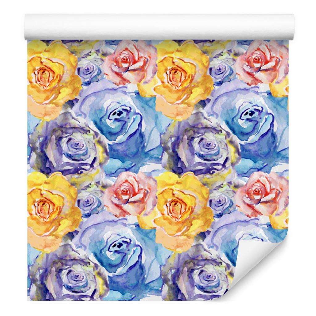 Colorful Rose Flowers Wallpaper for Living Room and Bedroom 50x1000