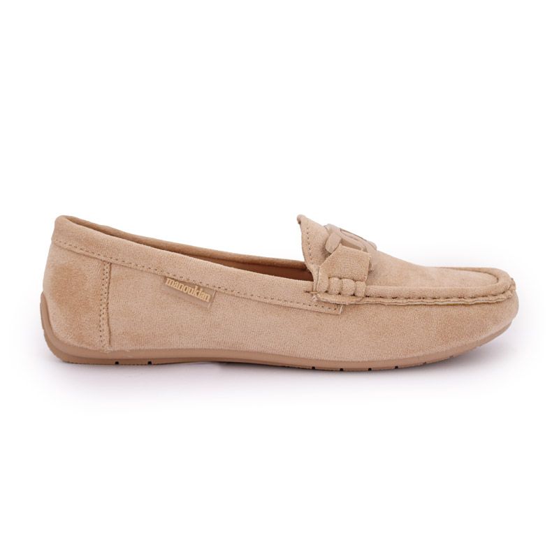 

Женские мокасины Manoukian с пряжкой 37 бежевый