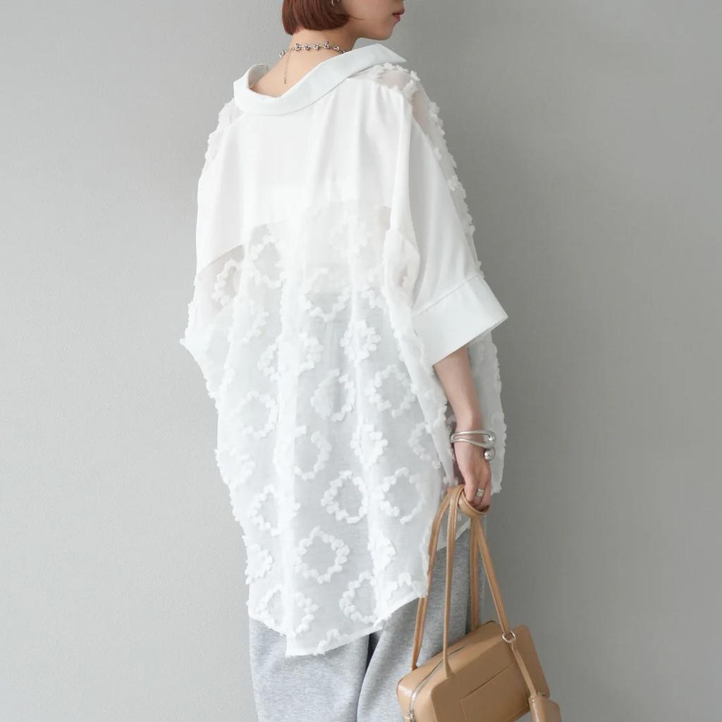 Dimanaf 2025 New Summer Women Blouse Short Sleeve Buttons Basic Fashion Tops Tees Casual Loose Blouse