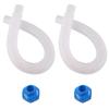 Skimmer Hose and Adapter Set for Above Ground Pool Skimmers White Hose Exact Replacement for 25016 Skimmer Hose Adapter