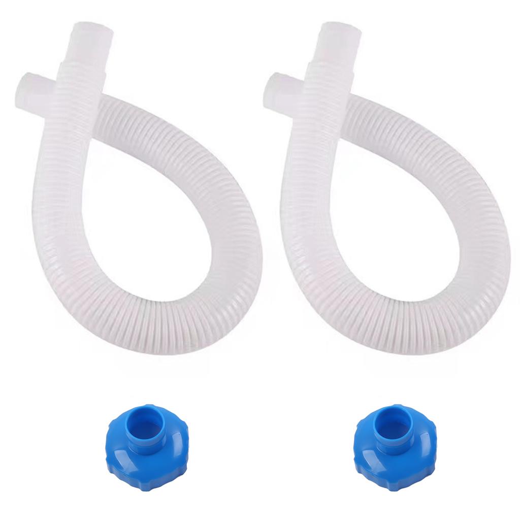 Skimmer Hose and Adapter Set for Above Ground Pool Skimmers White Hose Exact Replacement for 25016 Skimmer Hose Adapter