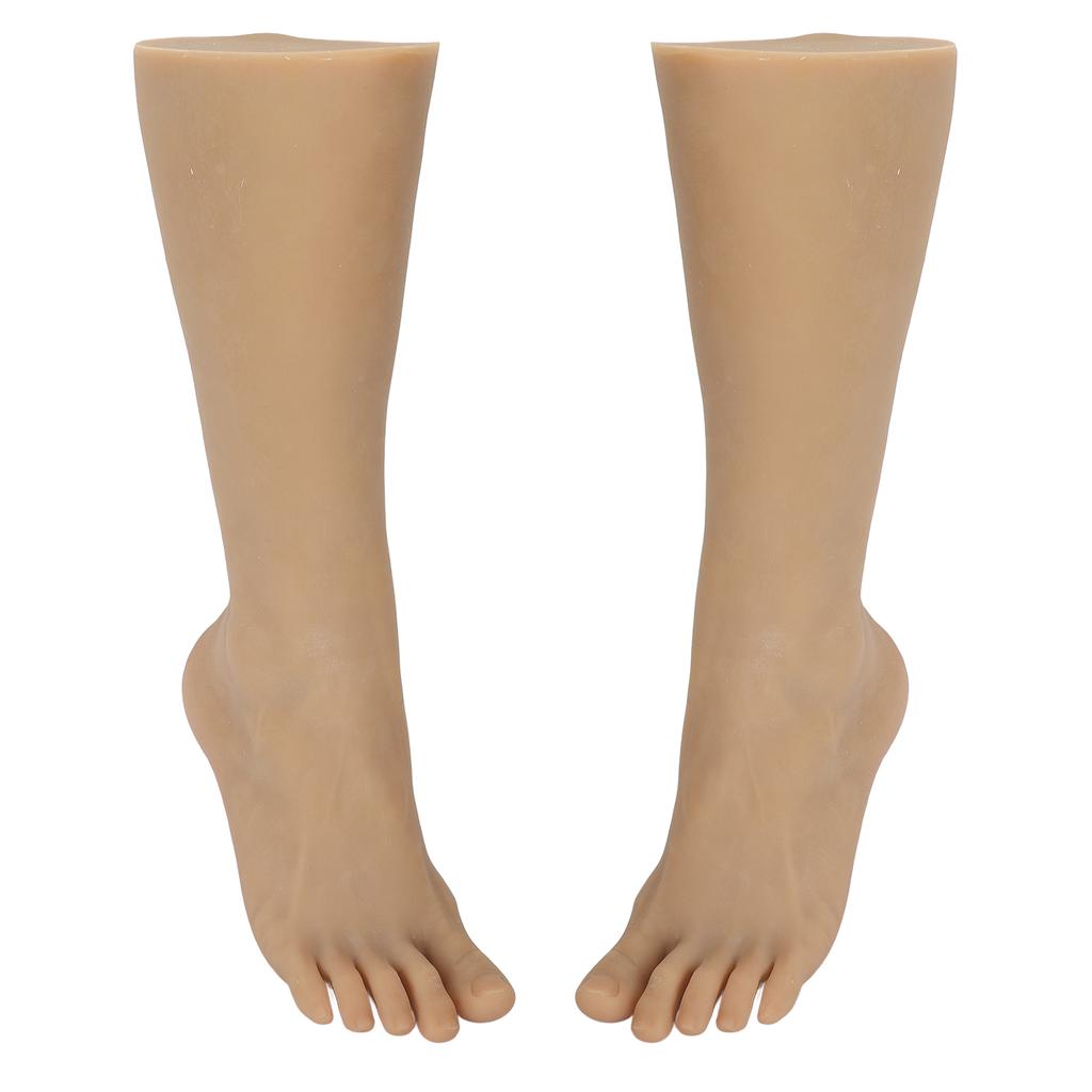 Men Foot Model Simulation Soft TPE Male Mannequin Feet for Acupuncture Tattoo Practice Shoe Sock Display 1 Pair