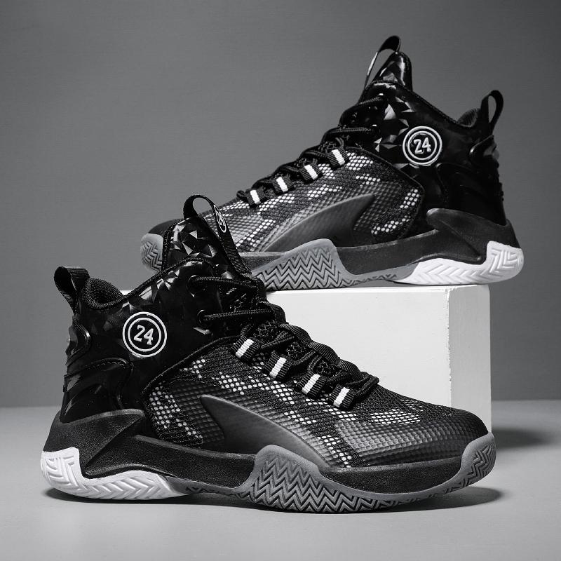Men's Sports Shoes Brand Children's Sports Basketball Shoes Thick Soles Non-slip Boys' Sports Shoes Girls' High-quality Basketball Training Shoes