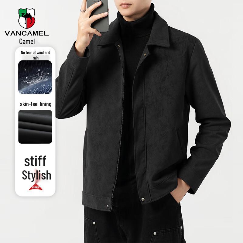 Мужская куртка VANCAMEL в американском ретро стиле с лацканами L