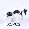MOC Animal Building Blocks DIY Pig Fishes Octopus Penguin Turtles Figures Toys Set City Farm Zoo Accessories Bricks Kid Gift