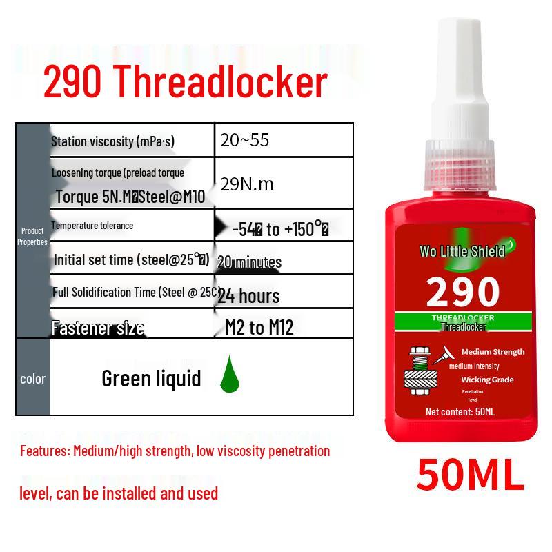 High Strength 243 High-Temp Oil-Resistant Screw Lock & Pipe Sealant