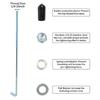 220mm Battery Auto Battery Tie Down Mount Holder Bracket Brace Bar Universal