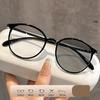 Modische ovale photochrome Myopie-Brille für Damen und Herren, niedliche, lässige Vollrand-Kurzsichtigkeitsbrille, Dioptrien 0 bis -4,0