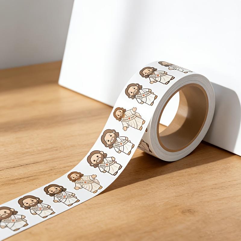 250pcsroll " Love You" Stickers Decorative Labels for Gift Wrapping Journaling Scrapbooking Office Supplies Decoration.