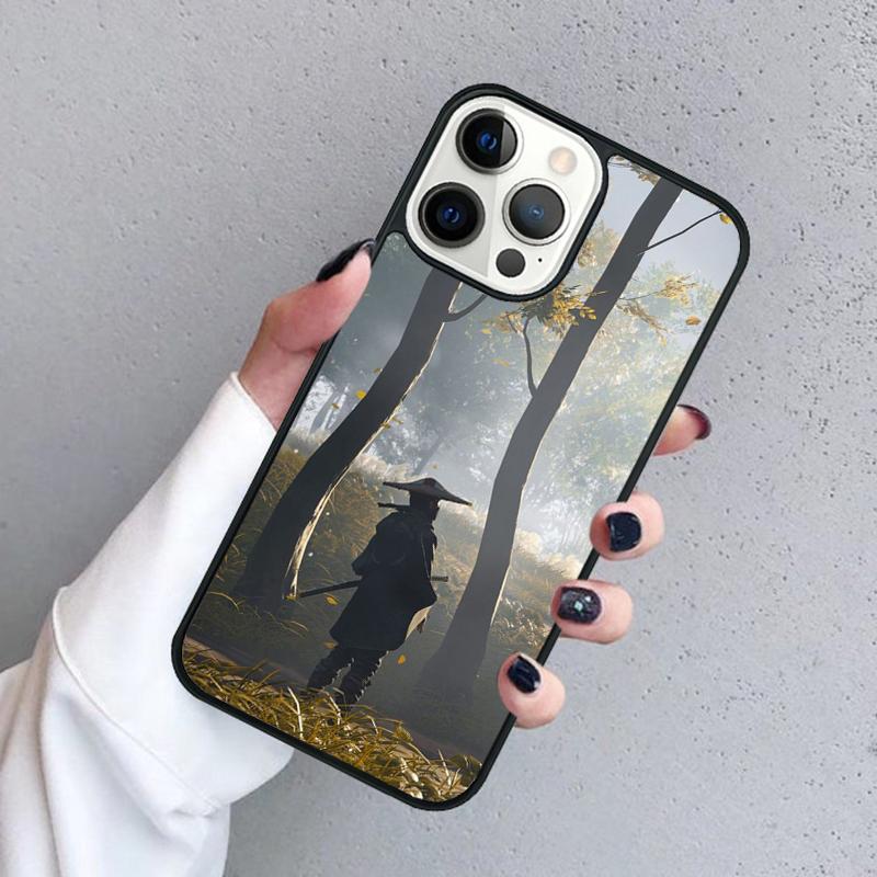 Samurai Phone Case For iPhone 17 Air 16 Pro Max 15 14 Plus 12 13 Soft Bumper Shell Cover Coque
