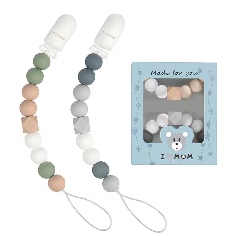 Silicone Pacifier Clips New Baby Nipples Children Holder Clip Chain Pacifier Children Teething Toys