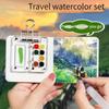 Palettes Portable Travel Painting Set Mini Size Mini Paint Tray  Outdoor Sketching