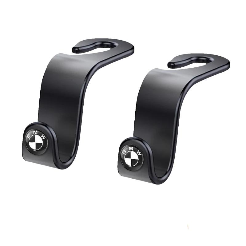 HVHG7 For BMW Hot Car Seat Headrest Hook Auto Back Seat Storage Organizer Hanger For BMW M 50th E46 E90 E49 F30 F80 E36 E46 E93 E92 F3