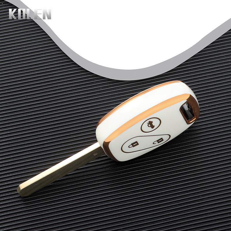 New Tpu Car Key Case Shell Cover For Honda Accord Civic Crv Cr-V Pilot Insight Ridgeline Protector Holder Fob Bag Accessories