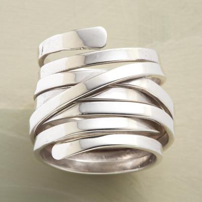 Anello Geometrico in Ferro Europeo & Americano - Gioielli di Moda Stile Industriale