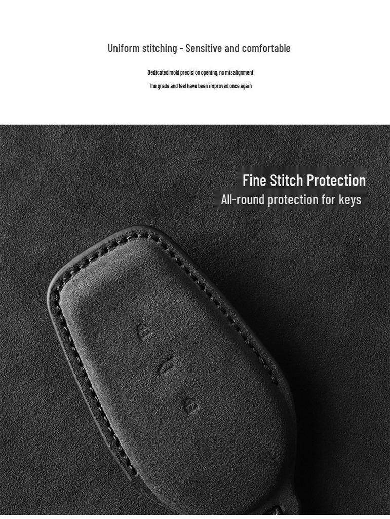 Suede Key Cover for 25 Nissan N7 Models: Fits 625Max, 510Pro & Air New EV Models.