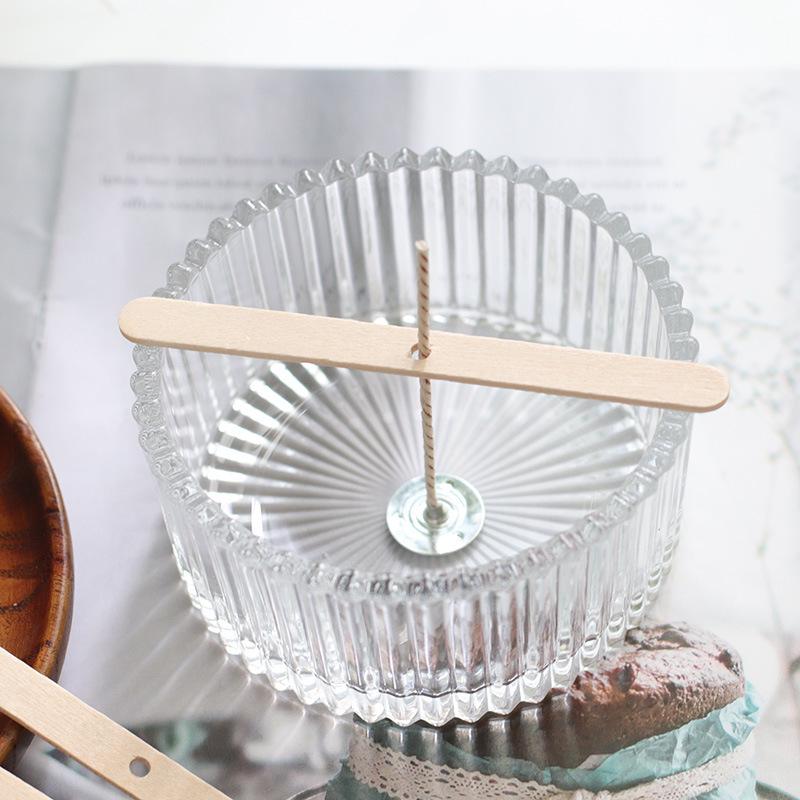 Handmade Scented Candle Kit with Wooden Wick and Holder