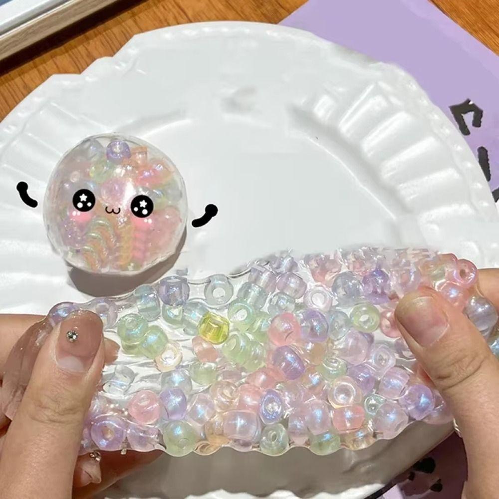 Transparent Hand Made Ball Pinch Toy Super Soft Slow Rebound Toy Office Workers
