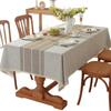 Amazon Popular Thickened Imitation Cotton And Linen Dining Table Cloth Lace Home Square Wear-Resistant Manufacturer Spot