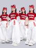 Cooles Hip-Hop-Jazz-Tanzkostüm-Set für Mädchen – Modisches Straßen-Tanz-Performance-Outfit für Kinder