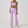 Women's Slim Fit Color Block Yoga Suit - Naked Feeling Outdoor Sportswear Set