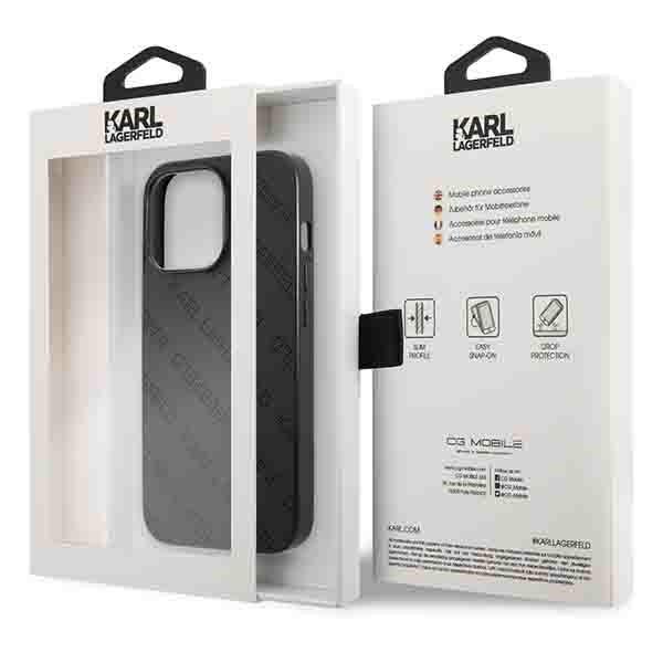 Karl Lagerfeld Klhcp13Lptlk Iphone 13Pro / 13 6,1 Hardcase Czarny/Black Perforated Allover