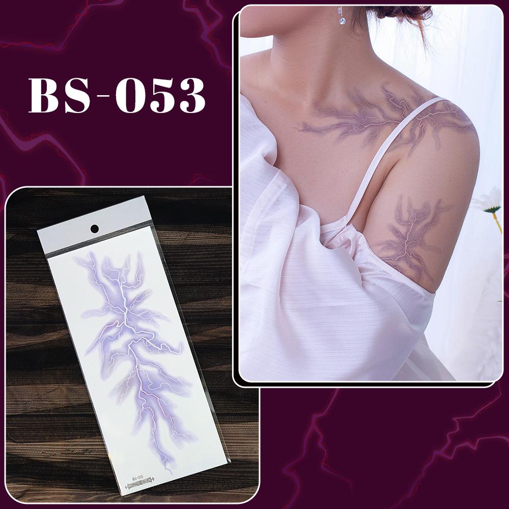 2025 Waterproof Hunter Girl Group Halloween Vein & Lightning Tattoo Stickers