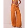 Drawstring Loose Solid Color High-Waisted Wide-Leg Pants Casual Pants 2026 Spring Women's Fashion