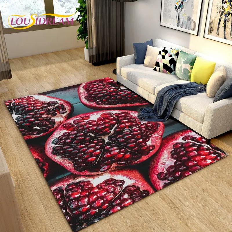 Fruits Series Kitchen Area Rug Carpet for Living Room Bedroom Playroom Sofa decor home Non-slip rug Floor Mat Soft