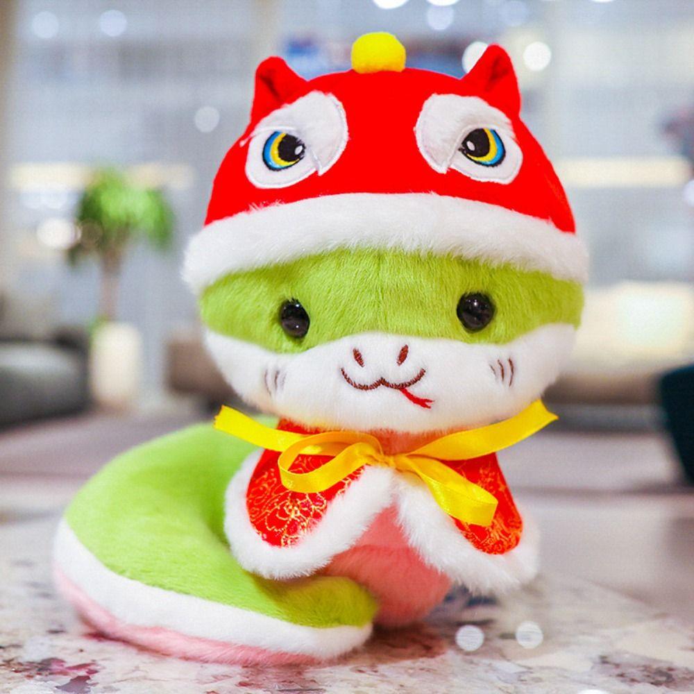Collection Little Snake Plush Toy Fluffy Cartoon Plush Animal Doll Snake Plush Doll Car Decor