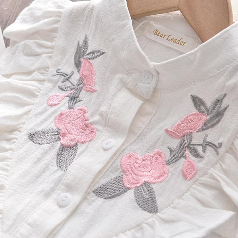Hot-selling Girls' Embroidered Sleeveless Shirt and Shorts Two-piece Set for Summer