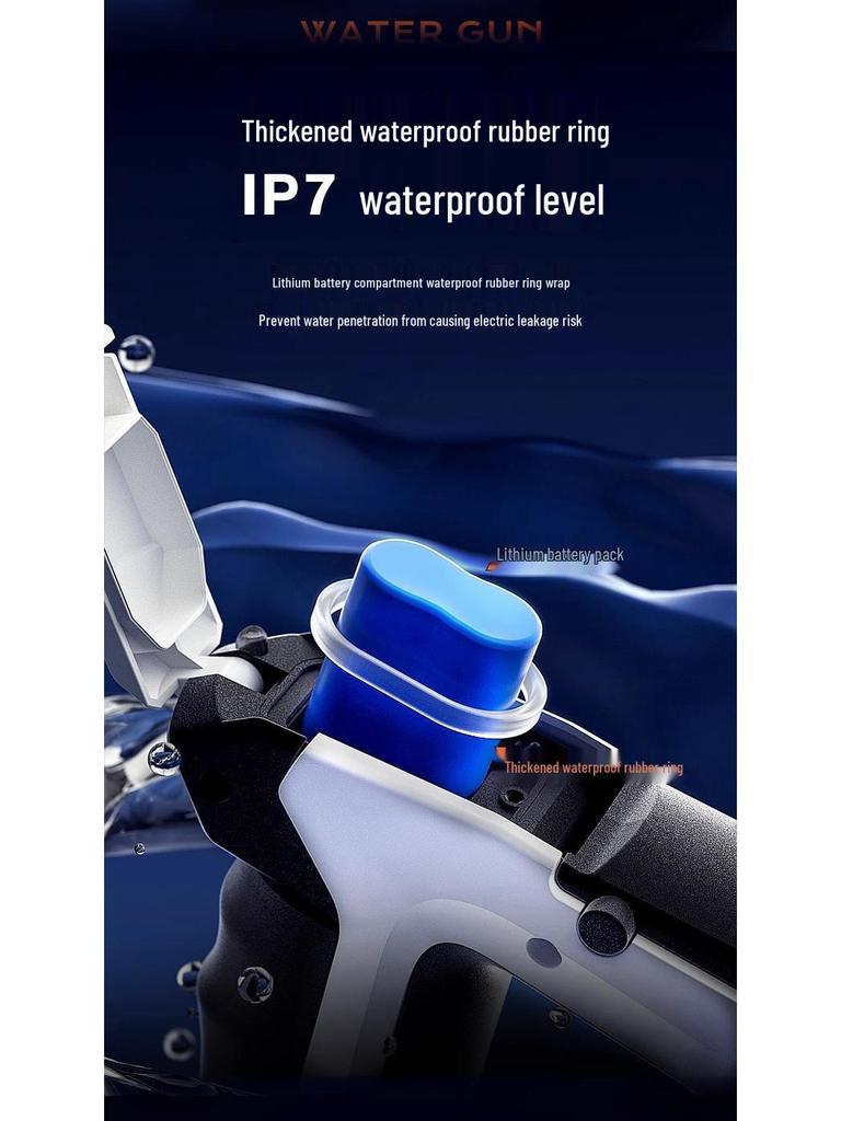 High-Pressure Automatic Electric Water Gun with Pulse Absorption – Large Capacity and Black Technology Design
