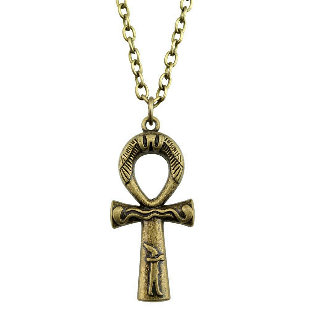 Ornate Cross Pendant Necklace Gothic Religious Christian Statement Jewelry 45cm or 70cm Long Chain