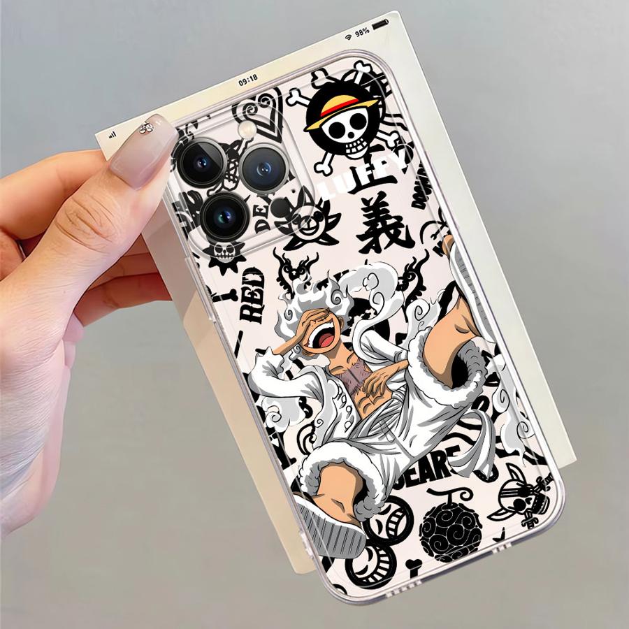 Case for iPhone 17 Pro Max 12 Mini 11 XR 13 Pro Air 7 8 XS Max 14 Plus 16 15 Soft Phone Cover O-One P-Piece Cool Luffy