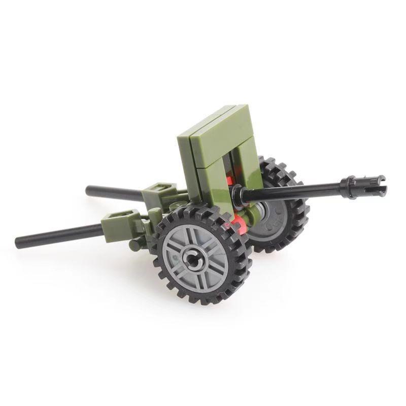 Doll Scene With Anti-Aircraft Maxine Anti-Aircraft Heavy Machine Gun Mortar Assembly Building Block