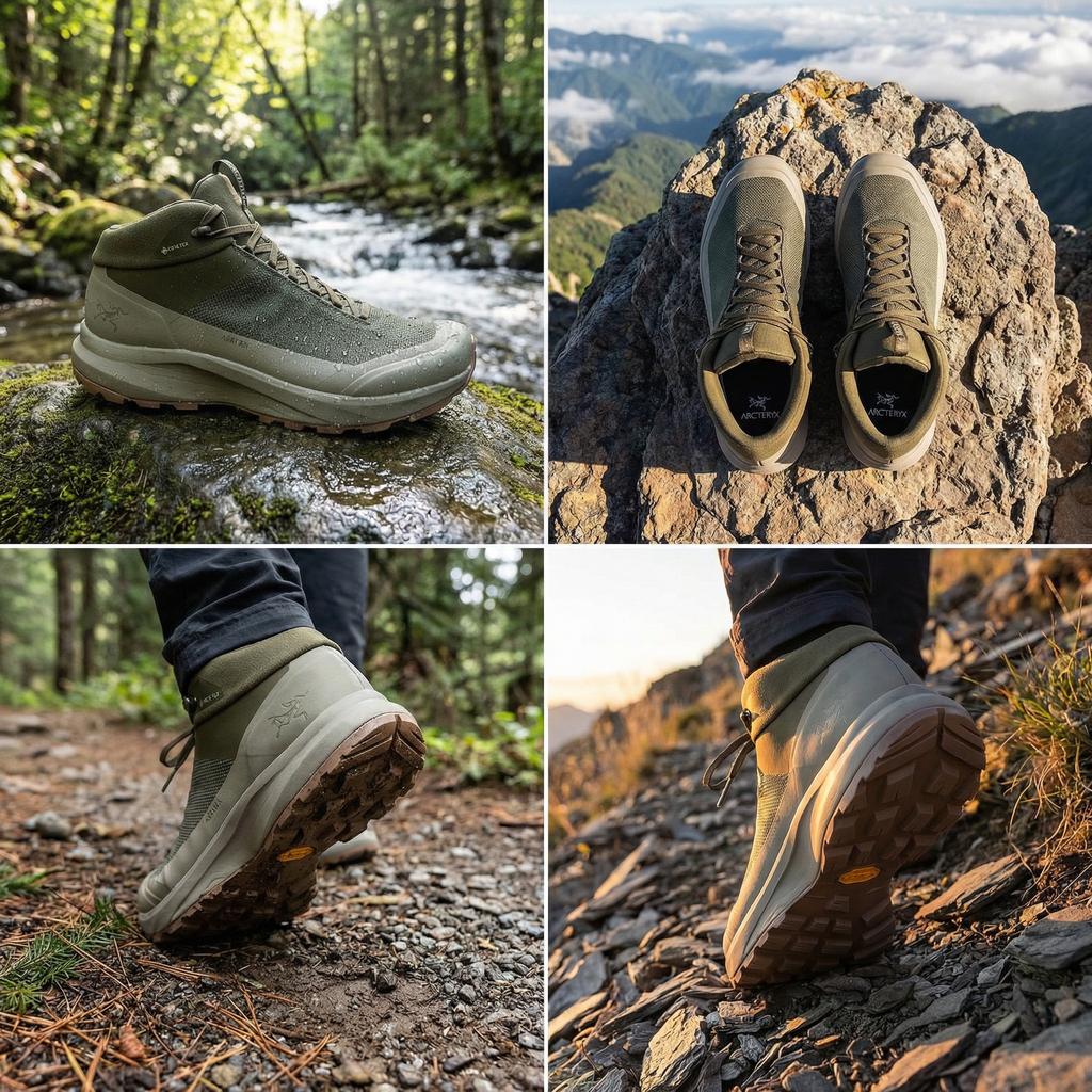 Arcteryx Aerios FL 2 Comfortable Versatile Waterproof Supportive Mid-Top Hiking Shoes Men hiking shoes Green X000006887-TATSU/FORAGE