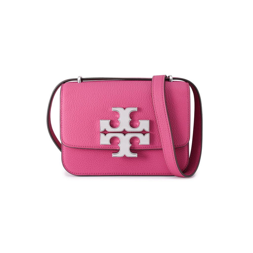 Tory Burch Eleanor Adjustable Strap Suede Crossbody Shoulder Bag Women Bags Deep-Pink 147831-500