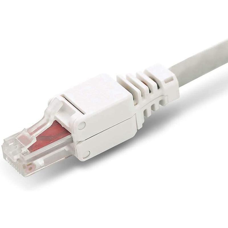 50 X Network Connectors Tool-Free RJ45 CAT6 LAN UTP Cable Plug Without Tools Cat5 Cat7 Installation Cable Patch Cable CNIM Hot