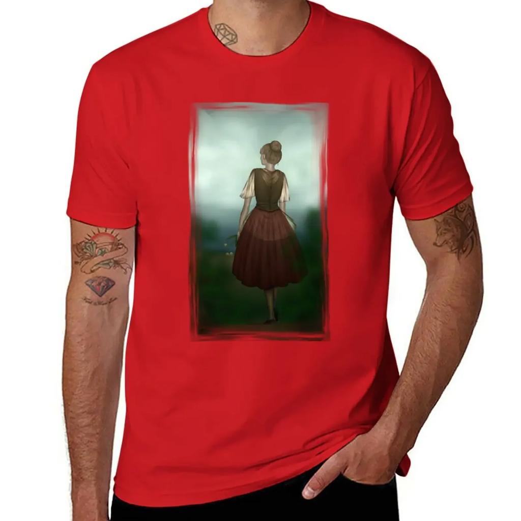 Lake T-Shirt anime clothes cute tops mens t shirts casual stylish