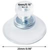5PCS Plastic Sucker Pad Holder 25/32/41/53 Mm with Screw Clear PVC Sucker Pads Extra Strong Suction Cup Glass Suction Holder