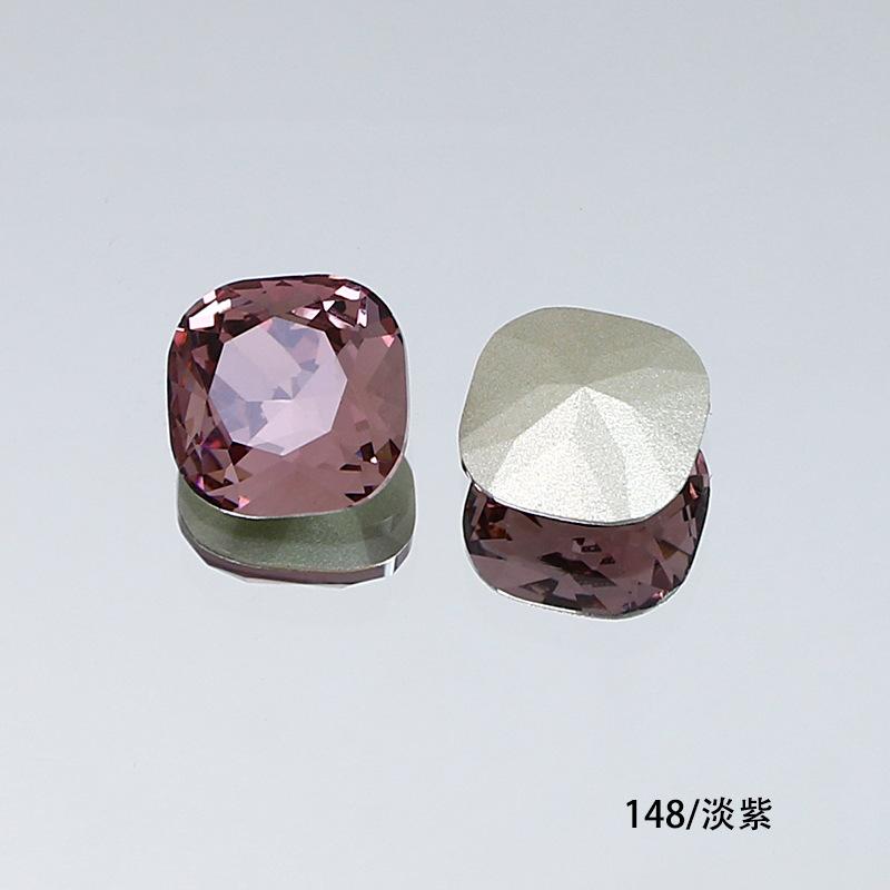 10Pcs Crystal K9 Glass Drill Tip Bottom Drill Fat Square Special-Shaped Nail Drill Clothing Accessories