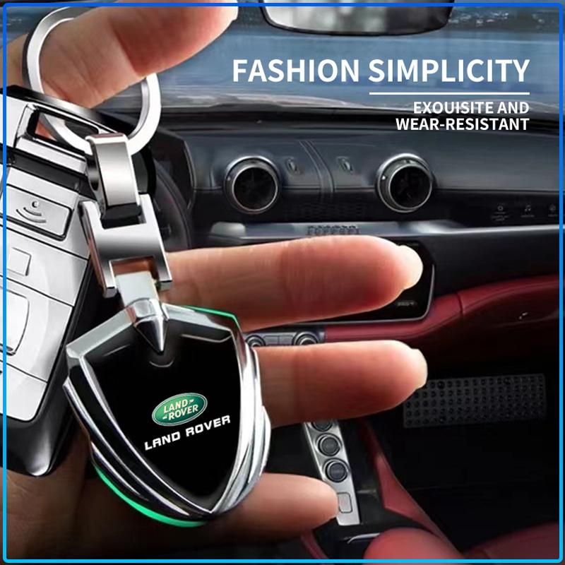 3D Metall Auto Styling Schlüsselanhänger Schlüsselring Schlüsselhalter Styling Auto Zubehör Für Land Rover Freelander L319 L462 Range Sport L322 Discovery 2 3 4 5