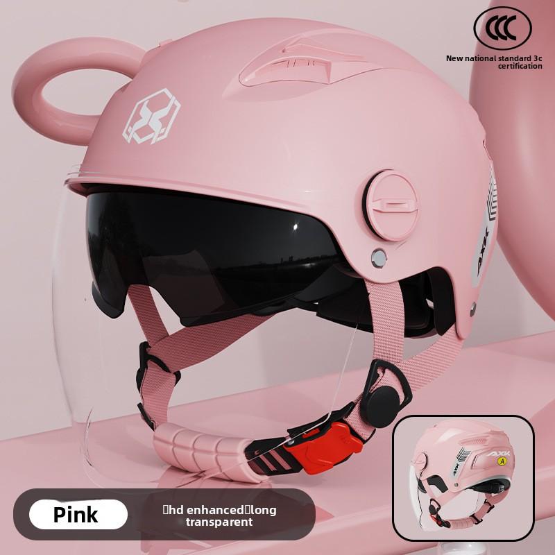 Electric Motorcycle Helmet Men's Summer Sun Protection Battery Car Women's Four-season Helmet